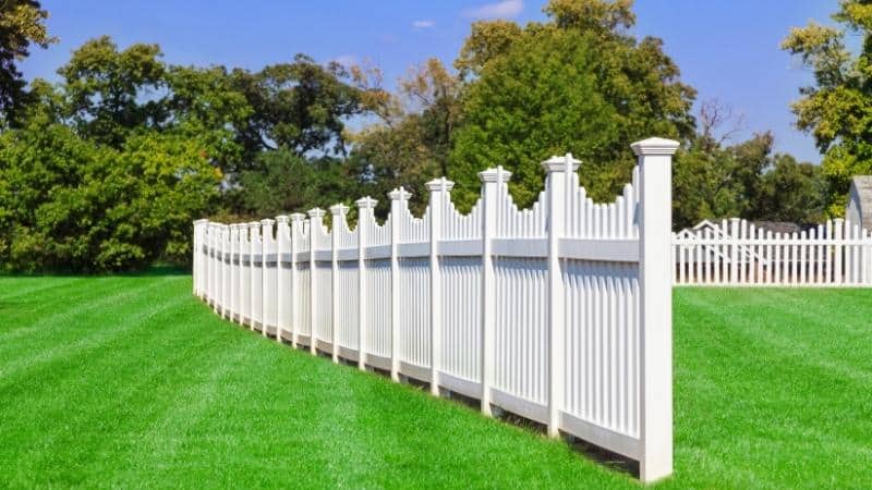 La clôture d'un jardin urbain