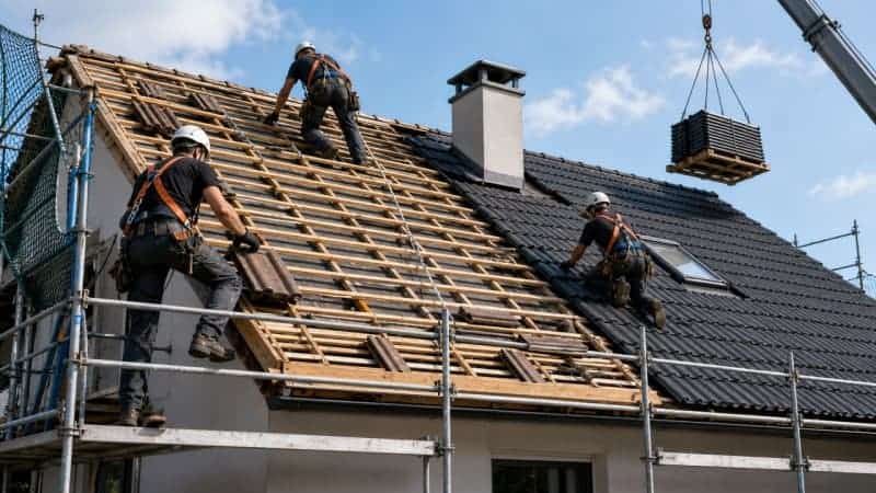 Un remplacement de toiture assuré par des professionnels