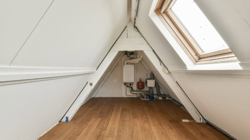 Une impression d'espace dans une pièce étroite grâce à une velux