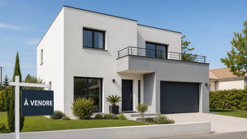 Une maison moderne en vente à Colombes après un ravalement de façade