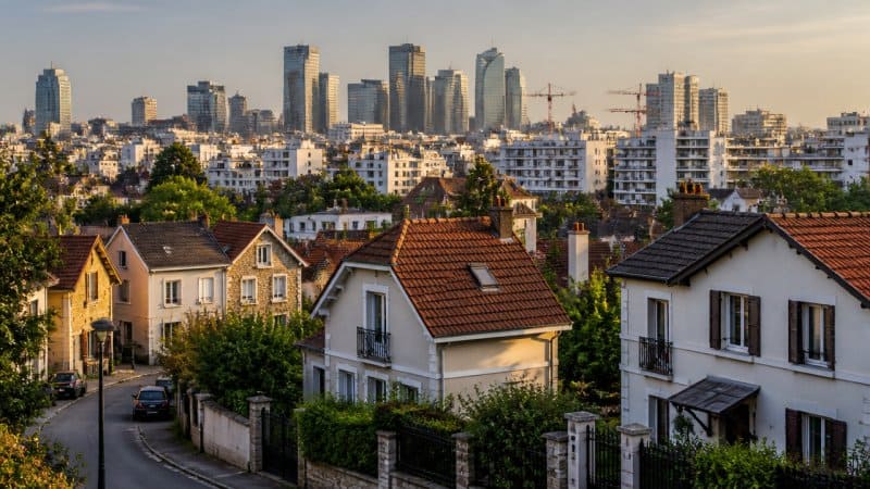 Des maisons pavillonnaires proches des zones urbaines très actives dans le 95