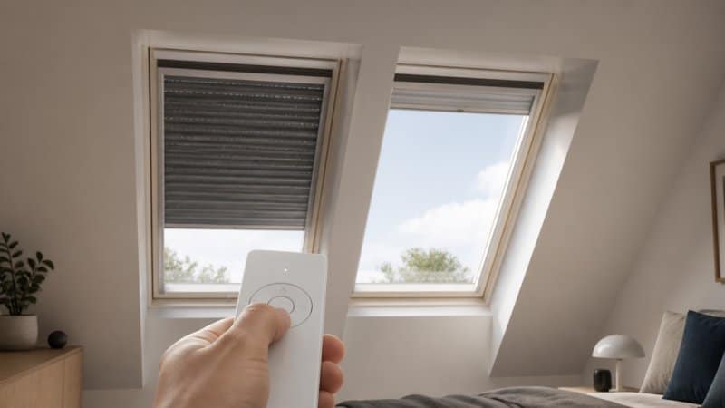 Télécommander l'ouverture de volets roulants velux
