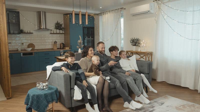 Une famille confortable dans une maison isolée du Val-d’Oise